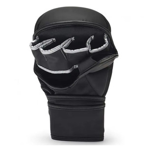 Guantes de Grappling MMA con Palma Abierta, Guantes de Sparring con Correa Ajustable para la Muñeca, Guantes de Entrenamiento de Boxeo y Kickboxing - Product Image 4
