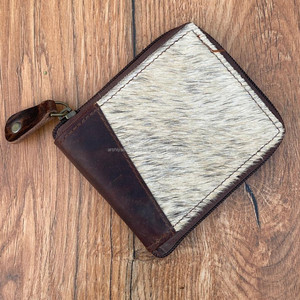 OEM ODM Portefeuille de luxe fait à la main 100% en cuir de vachette véritable pour les affaires, porte-cartes de crédit et d'identité minimaliste pour femmes - Product Image 2