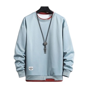 Sudadera con capucha y cuello redondo de manga larga personalizada OEM para hombre Color sólido para prendas de vestir de invierno con cuello de polo con patrón de impresión - Product Image 4