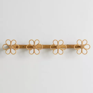 Handmade Eco-friendly Rattan Wall <b>Hooks</b> <b>for</b> <b>Hanging</b> Boho Wall Mount Coat & Towel Rack Wholesale Price from Vietnam - Product Image 2