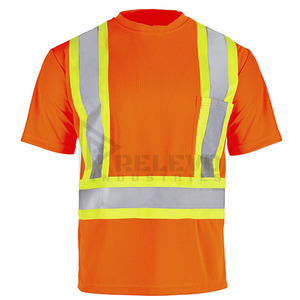 เสื้อทำงานสะท้อนแสงแบบนุ่ม ระบายอากาศได้ดี รุ่น Relevo สำหรับผู้ชาย ผลิตจากโพลีเอสเตอร์ ปลอดภัยและมองเห็นได้ชัดเจน - Product Image 4