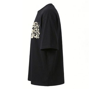 Camiseta negra holgada con hombros caídos para hombre, camiseta de algodón de primera calidad, estilo urbano, camisa transpirable de alta calidad para hombre - Product Image 3