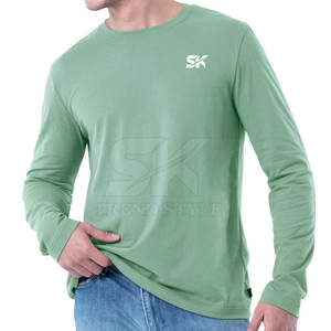 Camisetas de Manga Larga Lisas para Uso Diario, Transpirables, con Logotipo Personalizado - Product Image 4