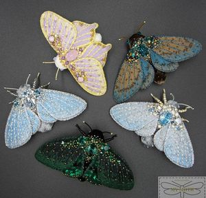 Exclusive Handcrafted Embroidery Beaded Brooch with Floral Bead Embellishments - Product Image 5