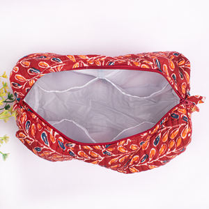 Trousse de Toilette Unisexe d'Été en Coton Bio Écologique avec Fermeture Éclair, Idéale pour la Plage et les Voyages, Lavable - Product Image 5