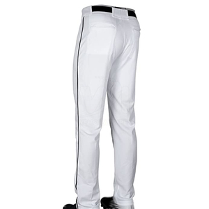 Pantalon de baseball respirant en polyester 100% de couleur unie, taille plus, personnalisable, dernier design, prix abordable, vente en gros du fabricant pakistanais - Product Image 6