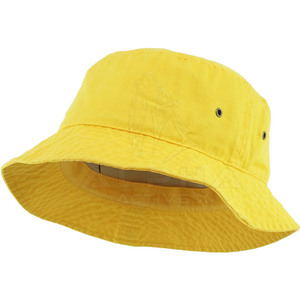 Sombrero de Pescador de Algodón Liso Personalizado al por Mayor, Unisex, Protección Solar de Verano, Gorra de Playa, OEM ODM - Product Image 1