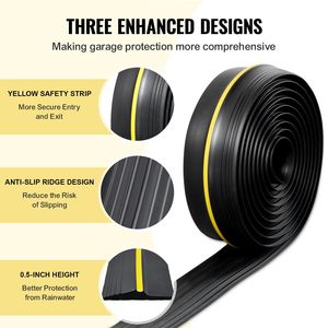 Guarnizione Universale Adesiva per Soglia Porta Garage 16,5 FT, Sigillante Impermeabile per Pavimento - Product Image 3