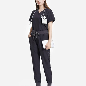 Vêtements d'Infirmière en Tissu Rayonne Personnalisés en Gros, Uniformes Cliniques Médicaux d'Hôpital Unisexe, Bonne Qualité - Product Image 1