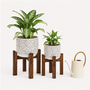 Support de Plantes en Bois Moderne, Vente en Gros Direct Usine, Porte-Fleurs pour Décoration Intérieure/Extérieure Jardin Maison, Écologique, Durable, Pas Cher - Product Image 4