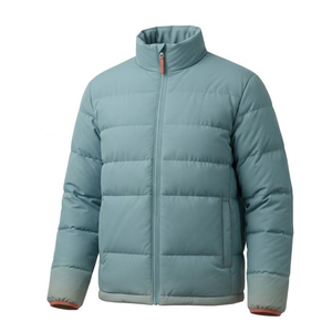 Chaqueta acolchada ligera de invierno para hombre OEM, cálida, informal, con cuello alto y cremallera, abrigo de plumón, ropa exterior, chaqueta acolchada de invierno para hombre - Product Image 3