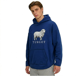 Sudadera con capucha de algodón 100% con logotipo personalizado, bordado, para esquila de ovejas, estilo Sherpa, fabricante, precios al por mayor - Product Image 2