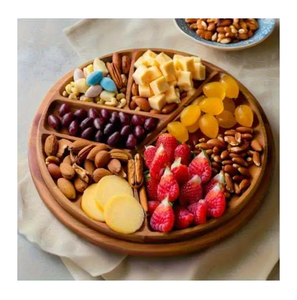 Wood Dry Fruit Tray Cheese and Desserts Wholesale Engraving logo <b>Square</b> Wood Tray Apple Shape At Lowest Price - Product Image 3