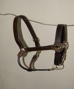 En gros, Halter pour cheval en cuir à corde, design personnalisé, rembourrage doux, ferrures en alliage, durable et confortable, pour sports équestres ERHNH-0089 - Product Image 6