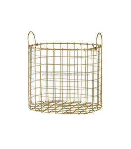 ตะกร้าลวดโลหะทนทานแบบเปิดด้านบนสำหรับจัดเก็บในครัว ผลไม้ และผัก - Product Image 4