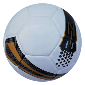 Soccer Ball Official Size 5 Training Durable <b>White</b> <b>Black</b> Gold Pattern Inflated Packing Customized LOGO - Product Image 2