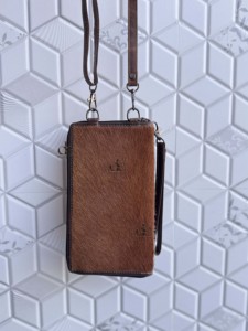 Sac à main unique pour téléphone en cuir de vachette véritable, nouveau sac bandoulière de créateur, petite taille, pochette de poignet, sac bandoulière - Product Image 4