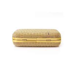 Indian Handmade Women's Golden Embroidery Clutch Purse Evening Clutch Bag with Detachable Chain Strap for women Hand Bags - Product Image 5