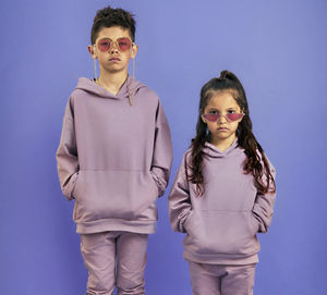 Conjuntos de Ropa Deportiva Informal para Niños Pequeños, Transpirables, de Forro Polar, con Capucha, Sudadera, Pantalones Deportivos - Product Image 1
