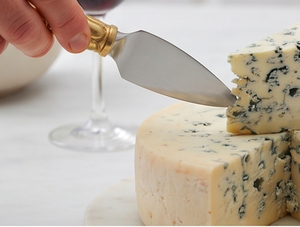 <b>Cheese</b> <b>Knives</b> <b>Set</b> In Stainless Steel With Brass Handles Dishwasher Safe Perfect For Hotel Ware And Tableware Accessories - Product Image 4