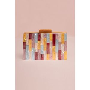 Bolso de Mano de Resina Ecológica de Lujo para Damas, Accesorios de Moda con Cristales - Product Image 1