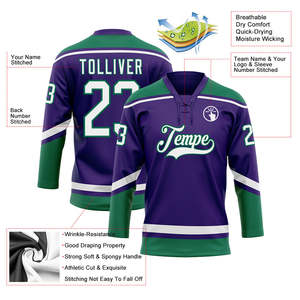 Maillot de hockey personnalisé pour équipe, 100 % polyester, décontracté, à manches longues, pull sportif avec design personnalisé pour tenue d'équipe - Product Image 4