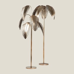Coastal Palm <b>Tree</b> <b>Standing</b> Floor Lamp Gold Metal Home Decor Decorative Lighting for Living Room Bedroom Hotel - Product Image 6