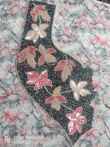 Robe d'été grande taille pour femme, brodée florale, ornée de perles et de sequins, taille naturelle, tenue de soirée élégante - Product Image 5