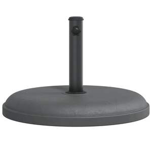 Base para Sombrilla de Plástico Gris Oscuro con Tubo de Hierro, 55.1 lb, Sombrillas y Bases para Patio - Product Image 4