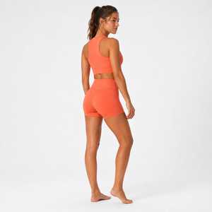 Conjunto Deportivo para Mujer, Top y Shorts, Logotipo Personalizado, Transpirable, Elástico, para Gimnasio, Fitness y Entrenamiento - Product Image 3