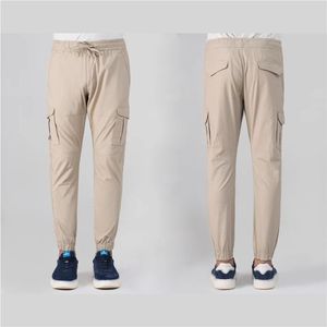 Pantalones Cargo Casuales de Mujer, Cintura Alta, Tejido de Ganchillo, Múltiples Bolsillos, Cintura Elástica, Transpirables, Ecológicos, Holgados, Largos - Product Image 5