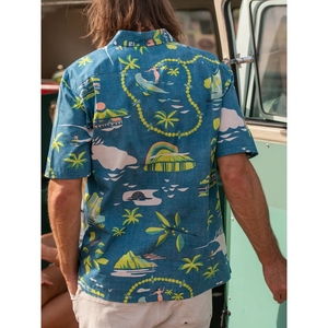 เสื้อเชิ้ตพิมพ์ลายมีสไตล์สำหรับผู้ชาย แฟชั่นลำลองสุดอินเทรนด์สำหรับผู้ชาย ดีไซน์ล่าสุด - Product Image 3