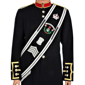 Banda de trompetas táctica ligera hecha a mano al por mayor personalizada, faja de color azul oscuro para trompetista. - Product Image 4