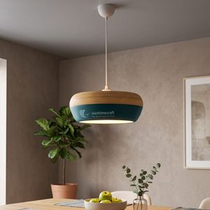 Lámpara Colgante de Bambú, Cubierta de Lámpara Moderna, Lámpara de Techo de Madera para Comedor, Color Personalizado - Product Image 4