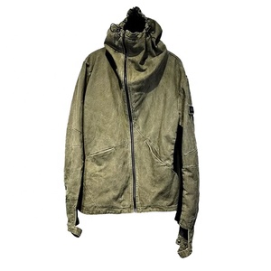 Chaquetas Bomber con Capucha de Invierno, Diseño Asimétrico, Estilo Urbano Y2K, Fabricación Personalizada al por Mayor, Chaqueta Hip Hop con Lavado Ácido - Product Image 2
