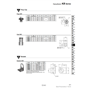 SMC Pneumatics KBC4 Piping Module High Quality <b>Pneumatic</b> <b>Parts</b> - Product Image 1