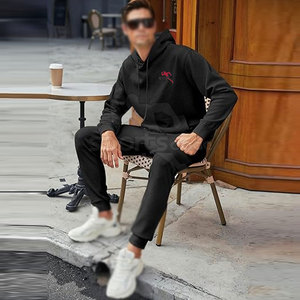 Conjunto Deportivo Premium para Hombre con Capucha para Invierno, Tela Suave y Elástica 100% Algodón, Informal para Gimnasio, Entrenamiento, Trotar y Fitness - Product Image 3
