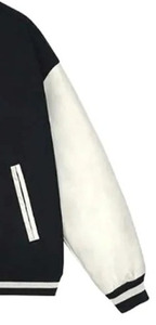 Chaqueta Bomber Varsity para Hombre, Cuello Redondo, Cierre de Cremallera, Tejido Impermeable, Cortavientos y Transpirable, Manga Larga, Impresión de Logotipo Personalizado - Product Image 4