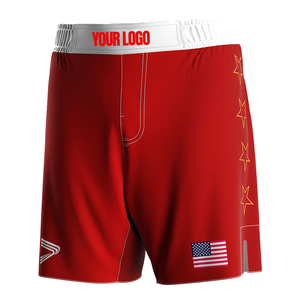 Custom Made Spandex Polyester Side Split Sublimation Print Long Fit Kick Boxing <b>Grappling</b> MMA Fighting <b>Shorts</b> for Men - Product Image 1