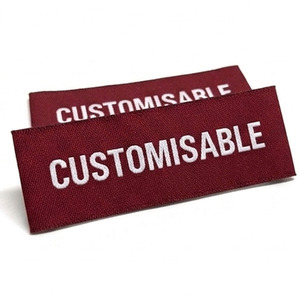 Étiquettes tissées damassées personnalisées haut de gamme pour vêtements, étiquettes de col à coudre haute densité, étiquettes de marque principales personnalisées pour vêtements - Product Image 5