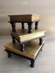Natural Wooden Chowki Crafted For Home Temple Decoration Daily Religious Activities And Spiritual Practices - Product Image 6