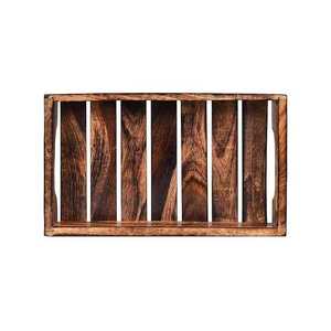 Plateau de service rectangulaire en bois de luxe, fait main, design minimaliste, assiettes et plats au meilleur prix - Product Image 2