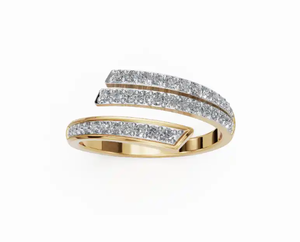 Anillo de Diamantes Radiance Split Band de 0.306 Quilates con 37 Diamantes, Elaborado en Oro Amarillo, Rosa o Blanco de 9kt, 14kt o 18kt, Joyería Fina - Product Image 6