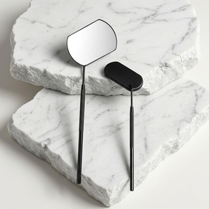 OEM ODM Stainless Steel Lash Mirror Hand Held Wholesale Beauty <b>Tool</b> Exporter Eyelashes Mirror for Lashes by Bahasa Pro - Product Image 1