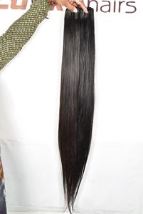 ผมต่อแบบมัดจากวัดในอินเดีย แท้ 100% สีดำธรรมชาติ ลอนลึกแบบหลวมๆ สไตล์เวอร์จิ้นจากผู้ขายชาวอินเดีย และสไตล์แอฟโฟร - Product Image 5