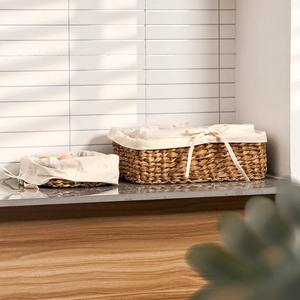 Juego de 3 cestas de jacinto de agua de estilo rústico, cestas de almacenamiento hechas a mano, venta al por mayor, ecológicas, hechas en Vietnam - Product Image 4