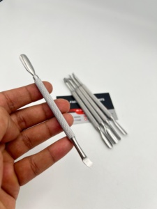 Herramientas Profesionales Reutilizables de Acero Inoxidable para Pulir Cutículas y Eliminar Piel Muerta, Doble Punta, para Manicura y Pedicura - Product Image 3