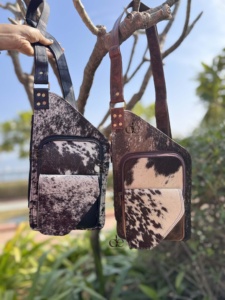 Bolso de Hombro de Cuero Vacuno con Pelo, Elegante y Moderno, Bolso de Viaje, Fácil de Llevar, Cinturón Portamonedas, Bolsos Multiusos - Product Image 4