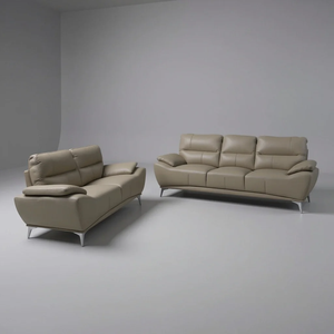 Juego de Sofás de Cuero de Bisonte al por Mayor, Muebles Modernos de Lujo para el Hogar, Hoteles y Hostelería - Product Image 6