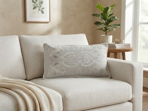 Luxury Embroidered Decorative <b>Cushion</b> <b>Cover</b> | Designer Throw Pillow <b>Cover</b> for Modern Home Decor - Product Image 2